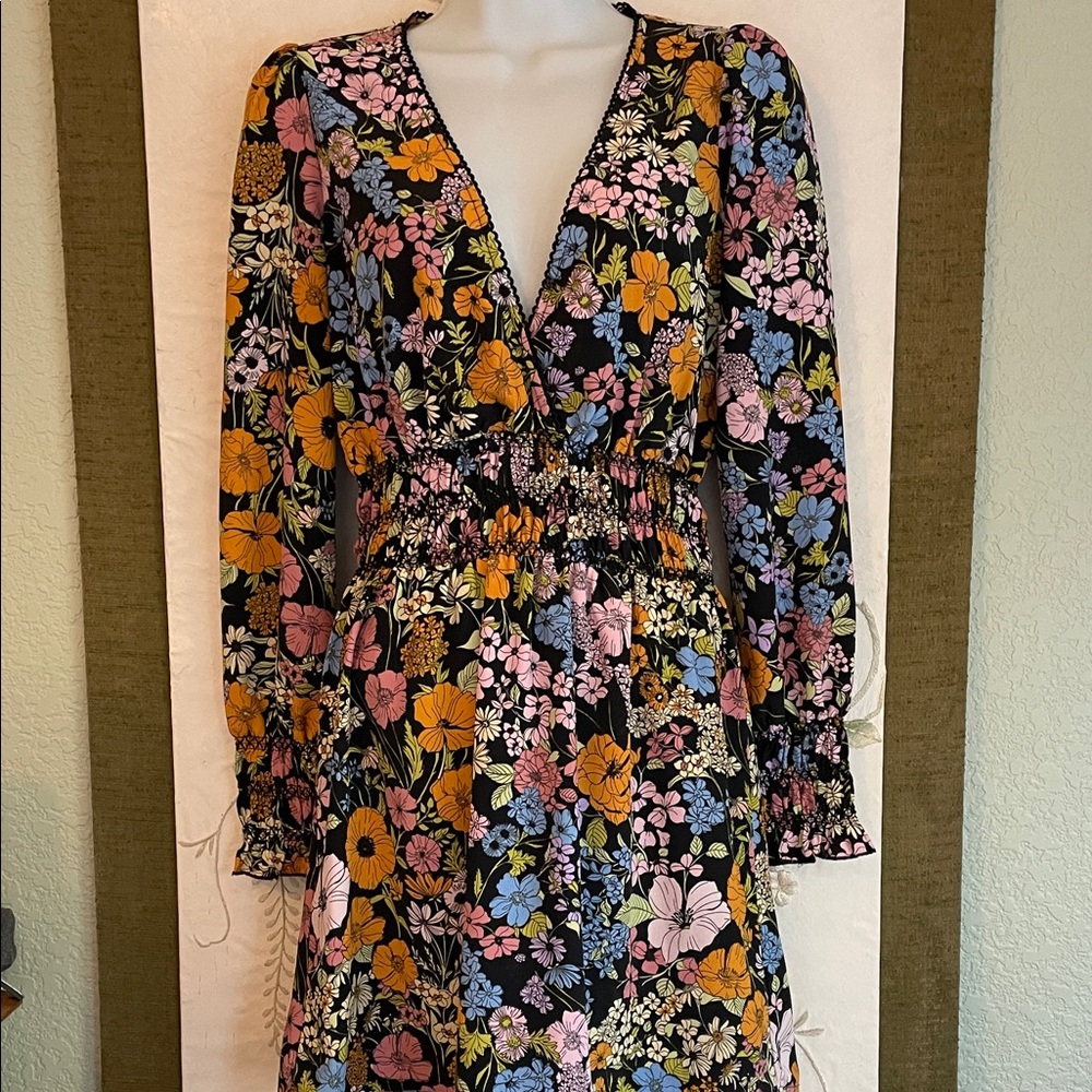 WAYF dress Hippie Chic floral XS